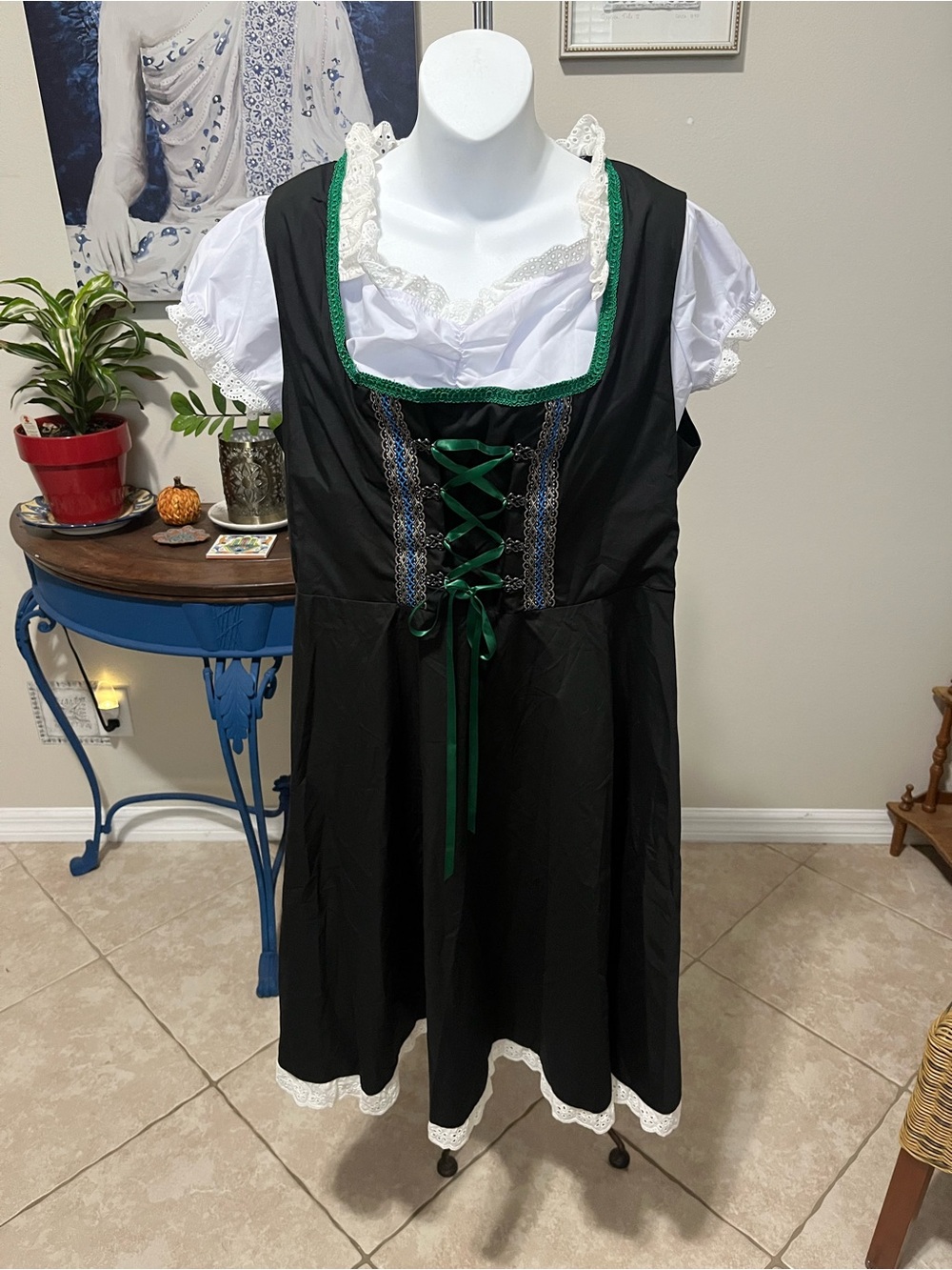 NWT KANCY KOLE Oktoberfest Dress German Dirndl Dress Bavarian Renaissance 2XL